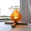 FyreGlow - Lampe d'ambiance - Flamme réaliste - Lumière LED chaude