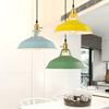 Lampe pendante vintage pastel - Elégance métallique - Ambiance douce