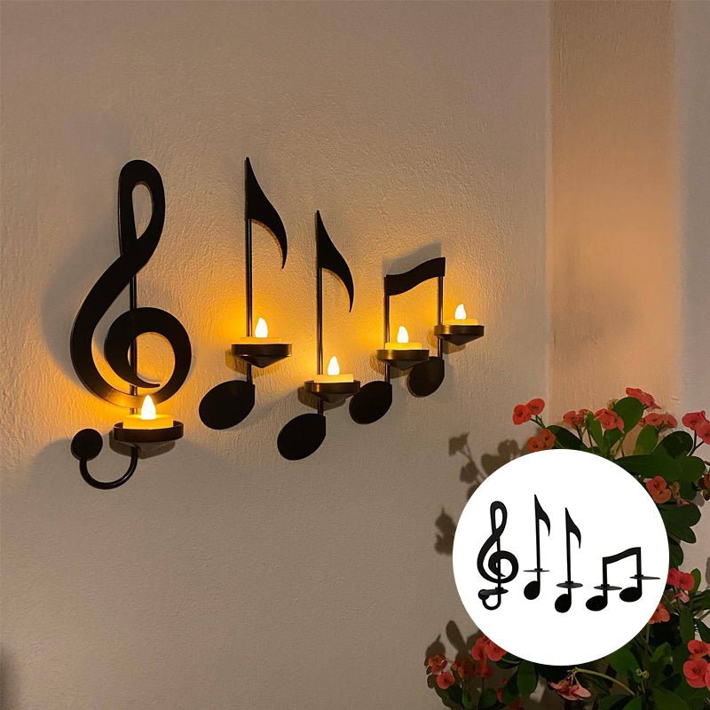 LyricGlow - Chandelier élégant - Note de musique - Ambiance chic
