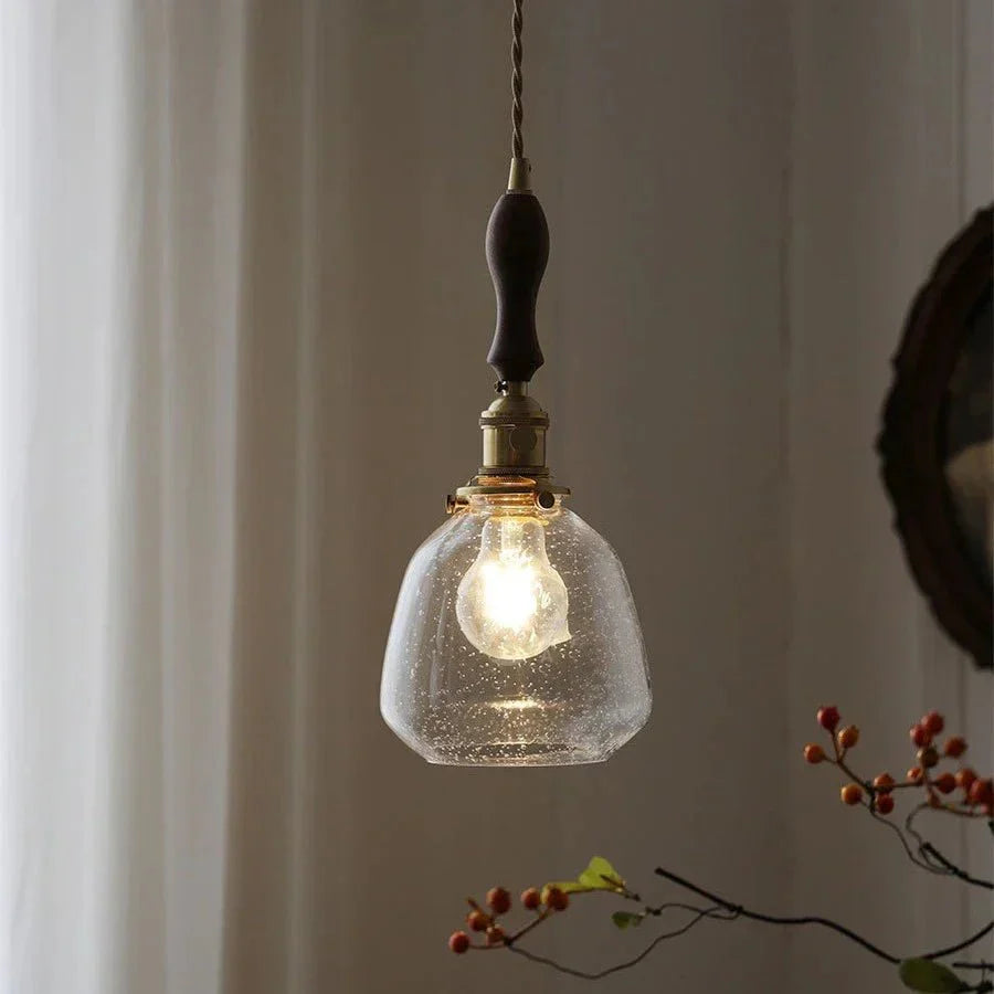 NostalgiaLuxe - Élégante lampe en verre vintage - Ambiance sophistiquée garantie