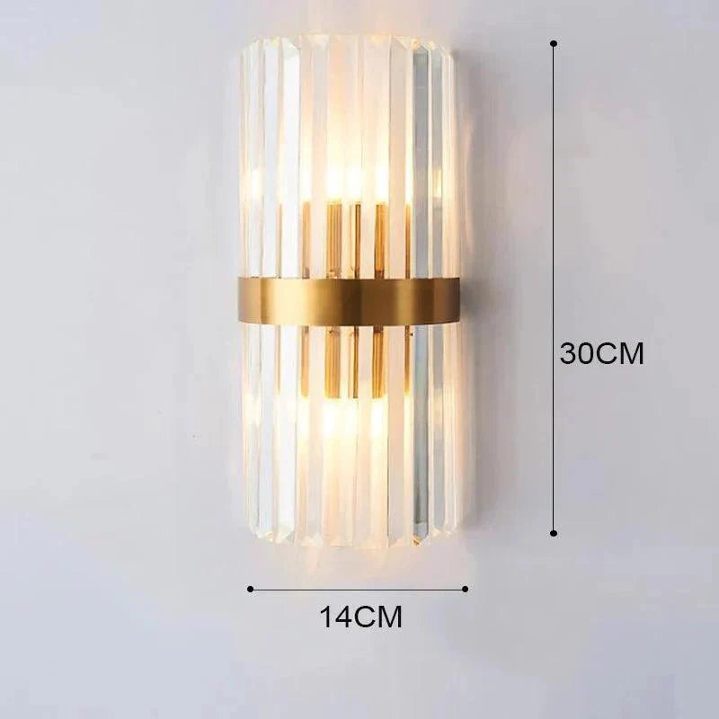 Lumière Élégante - Applique en cristal - Golden Touch