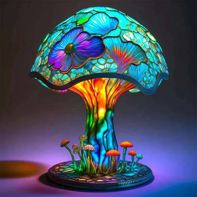 RainGlow - Élégante lampe en verre - Ambiance apaisante - Artisanat unique