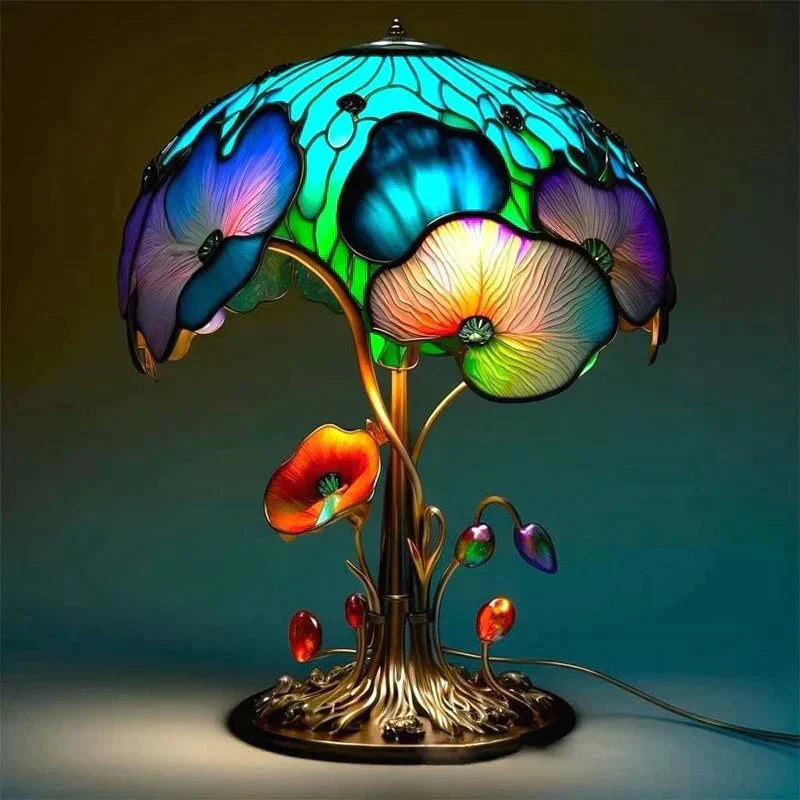 RainGlow - Élégante lampe en verre - Ambiance apaisante - Artisanat unique